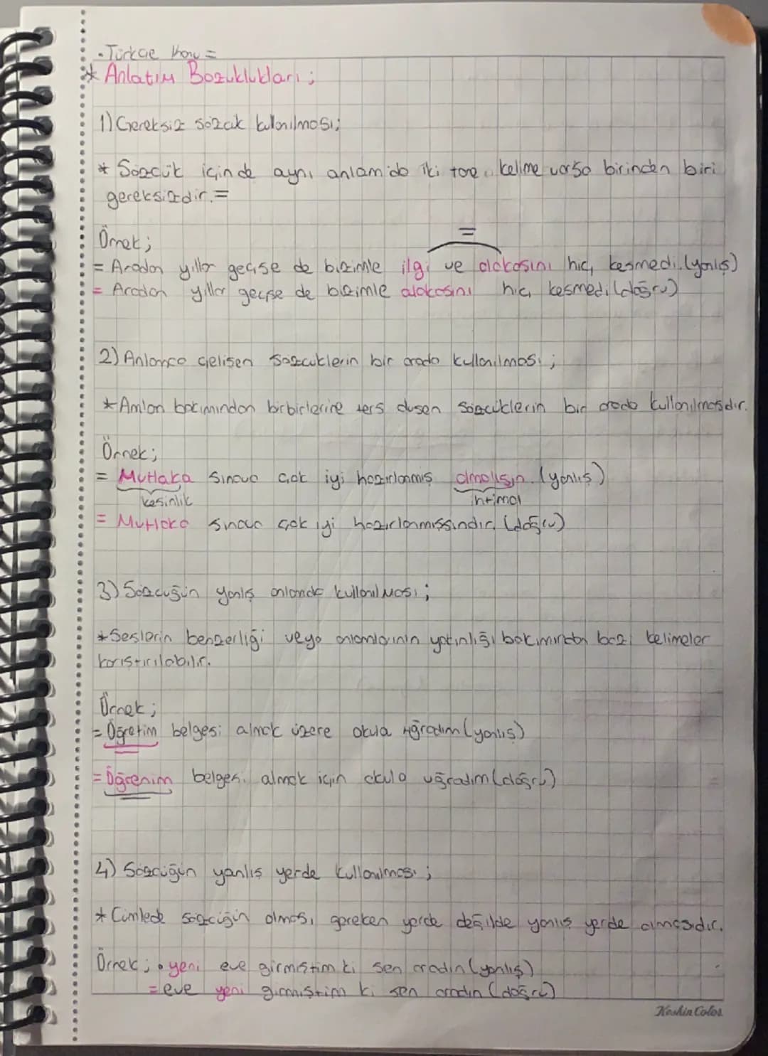 Anlatım bozuklukları~