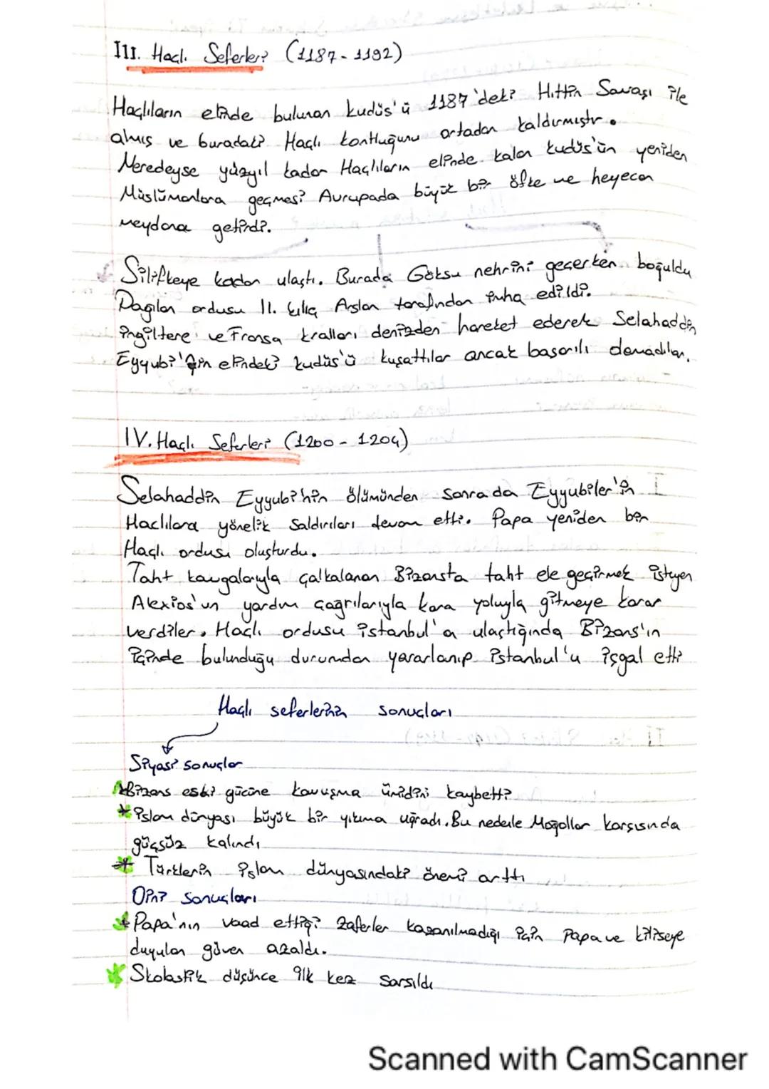 Yerleşme
ve Devletleşme Sürecinde Selçuklu Türkiyesi
Haal Seferleri (1096-1270)
katolik kilisesi'nin lider? Papa 11. Urban'ın girişimler? So
