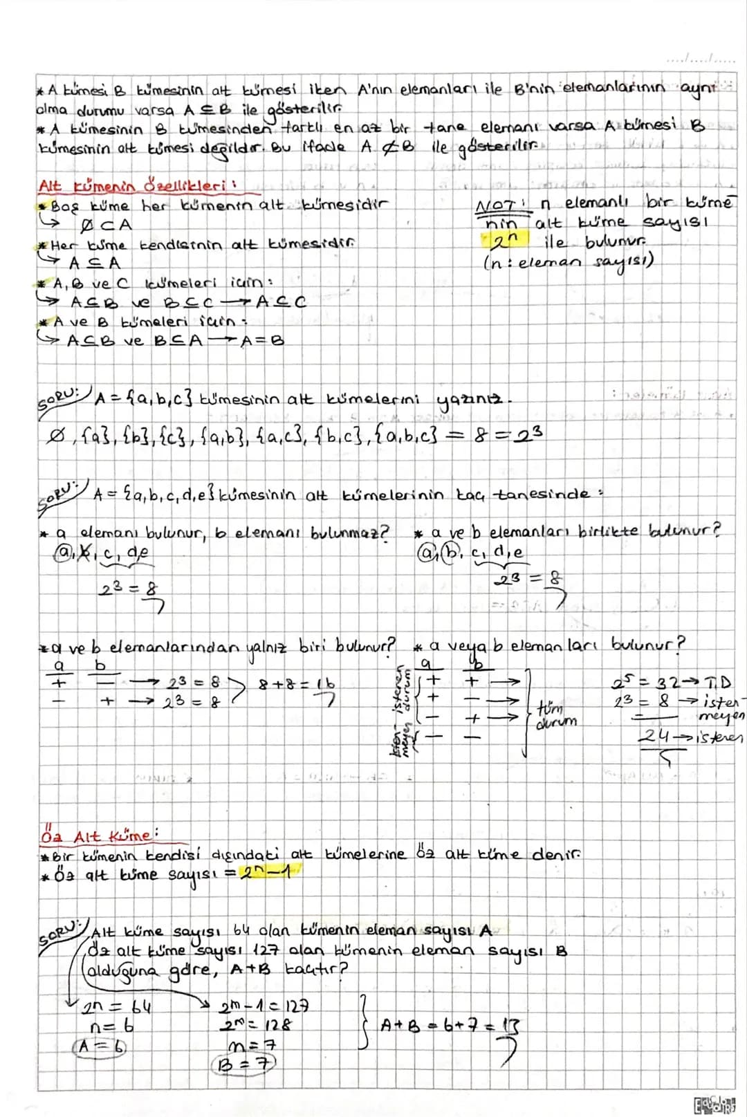 KUMELER
*Kumede bir eleman bir defa yazılır ve elemanlarını sırasının bir önemi yoktur.
* Kümeler büyük harfle isimlendiriler. (A,B,C...).
*