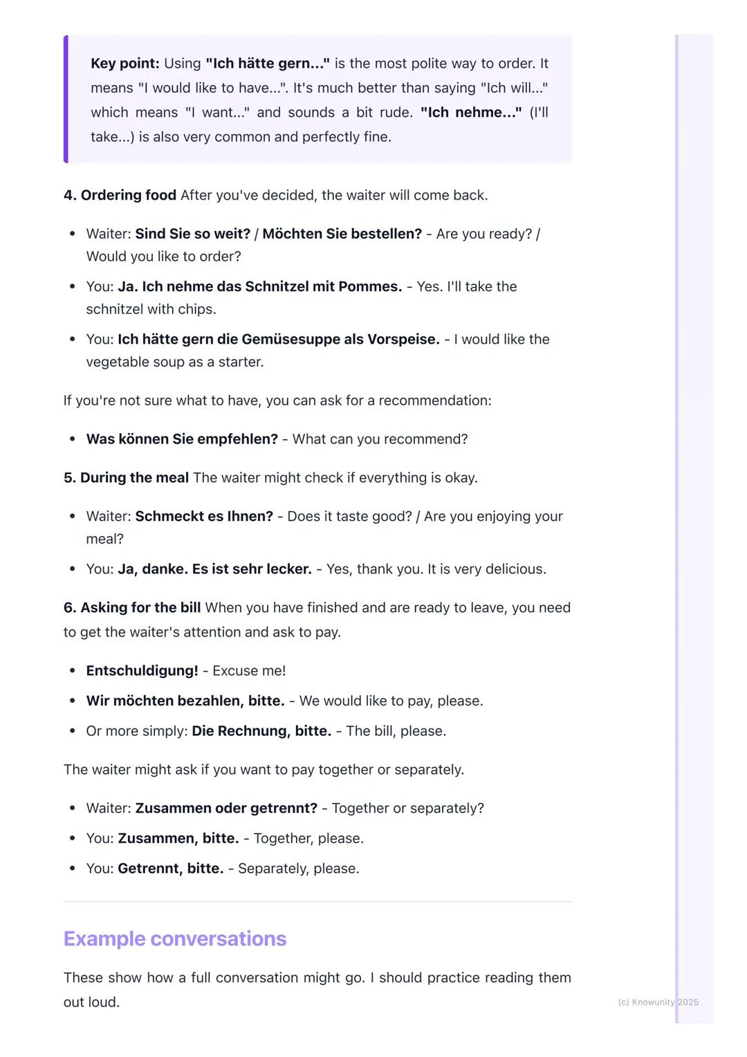 # At the Restaurant (Im
Restaurant)

Introduction to ordering in German

This is for Module 4, all about food and drink. These phrases are w