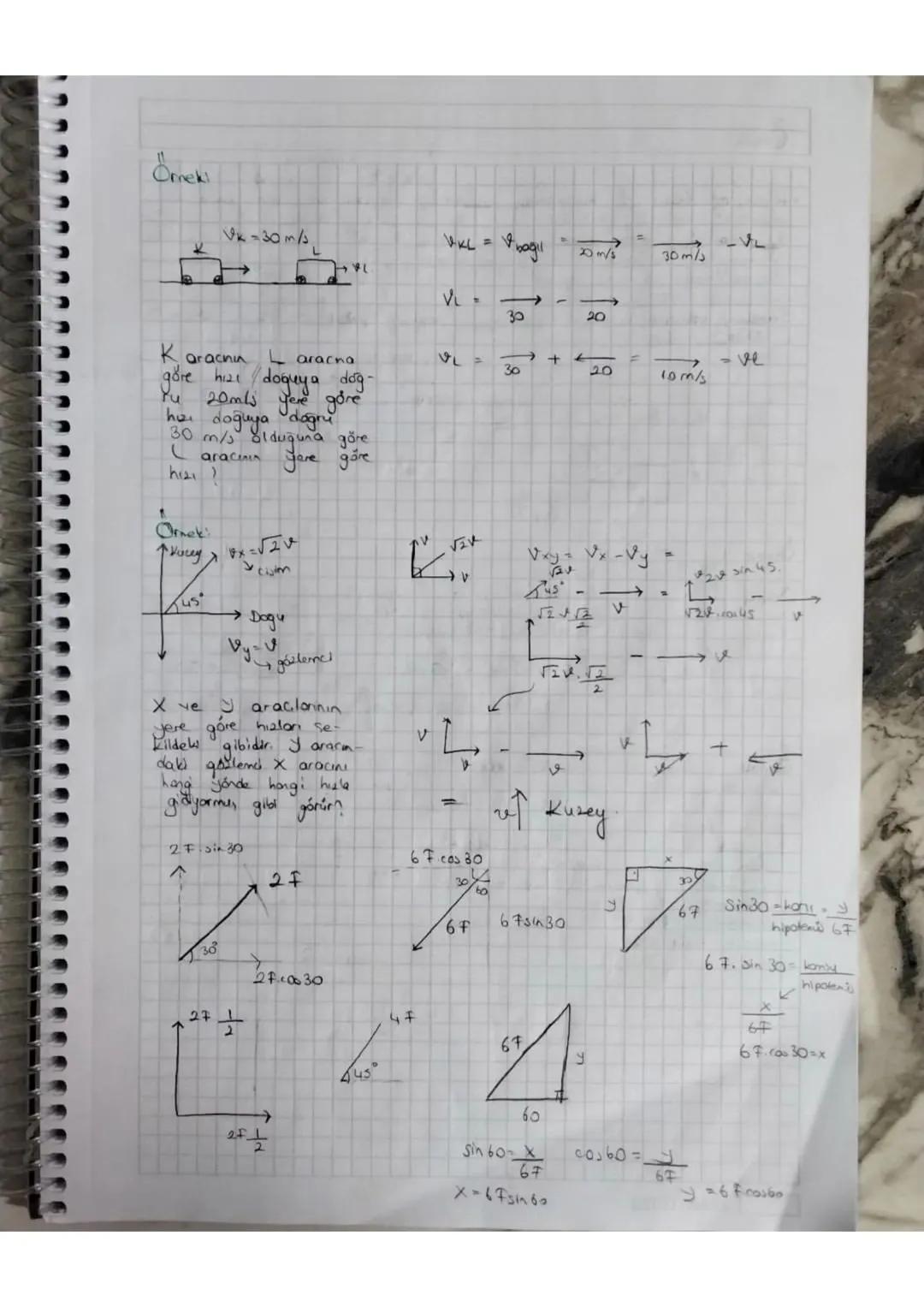 # Bağıl Hareket
Iki comin birbirine göre hareketine bağıl hareket, hısına da bağıl his
denir. Bağıl hu cismın hızından gözlemdinih hrane çık