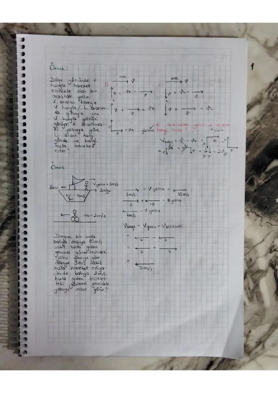 # Bağıl Hareket
Iki comin birbirine göre hareketine bağıl hareket, hısına da bağıl his
denir. Bağıl hu cismın hızından gözlemdinih hrane çık