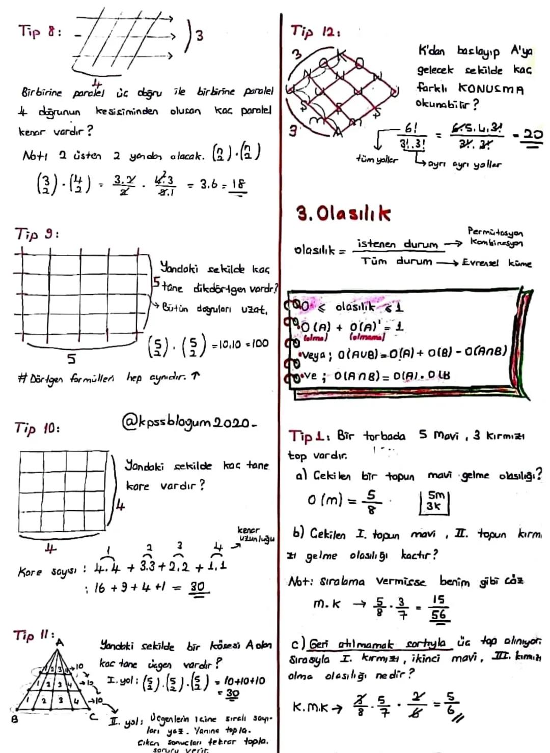 1. Permütasyon

#P(n.r) n tane nesnenin r farklı dizitmi
Sıralamasıdır.

$p(n,r) = \frac{n!}{(п-г)!}$

•P(4.0)=1 •P(6,1)=6

#Birlikte olan i