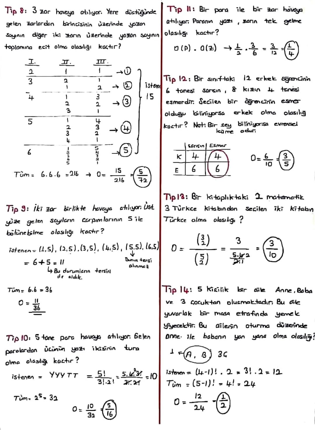1. Permütasyon

#P(n.r) n tane nesnenin r farklı dizitmi
Sıralamasıdır.

$p(n,r) = \frac{n!}{(п-г)!}$

•P(4.0)=1 •P(6,1)=6

#Birlikte olan i