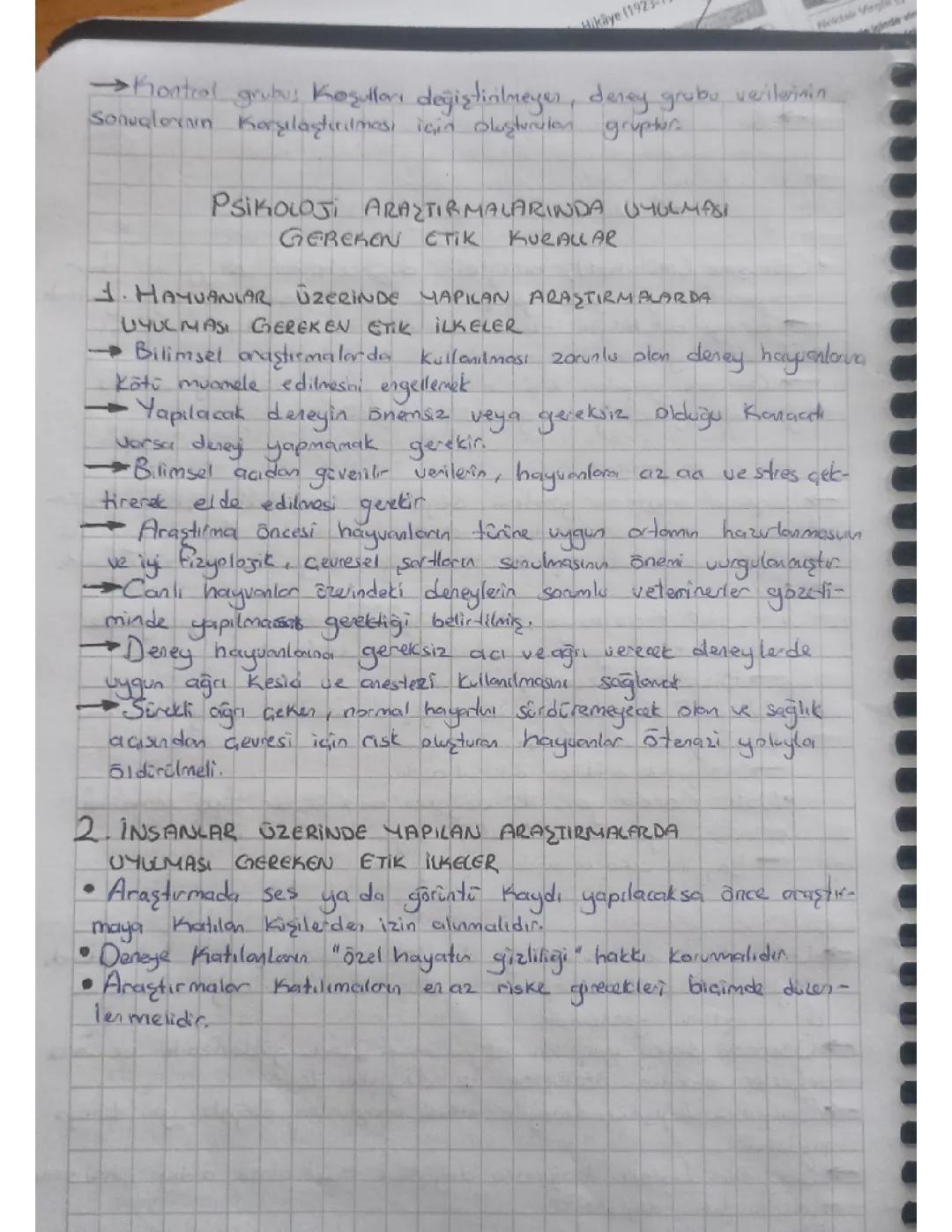 Psikoloji Araştırmalarında Etik Kurallar ve Hayvanlar