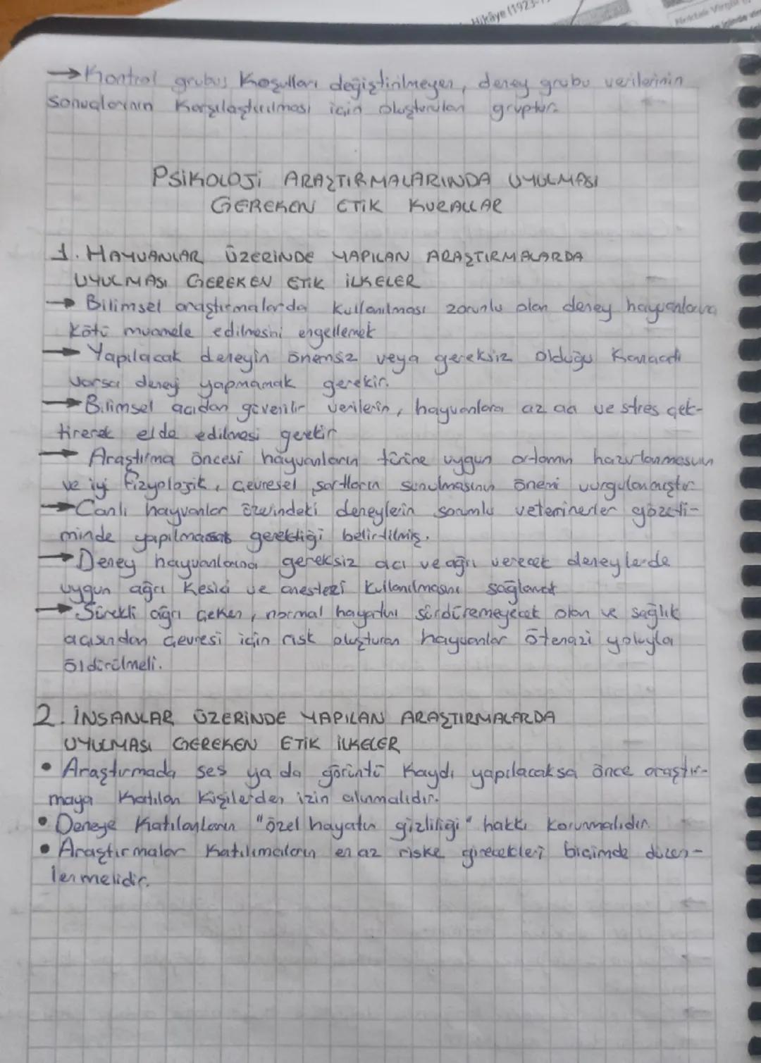 Hikaye (192)
→ Kontrol grubus Koşulları değiştirilmeyer, derey grubu verilerinin
Sonuclein Karşılaştırılması için oluşturulan gruptur.
PSIKO