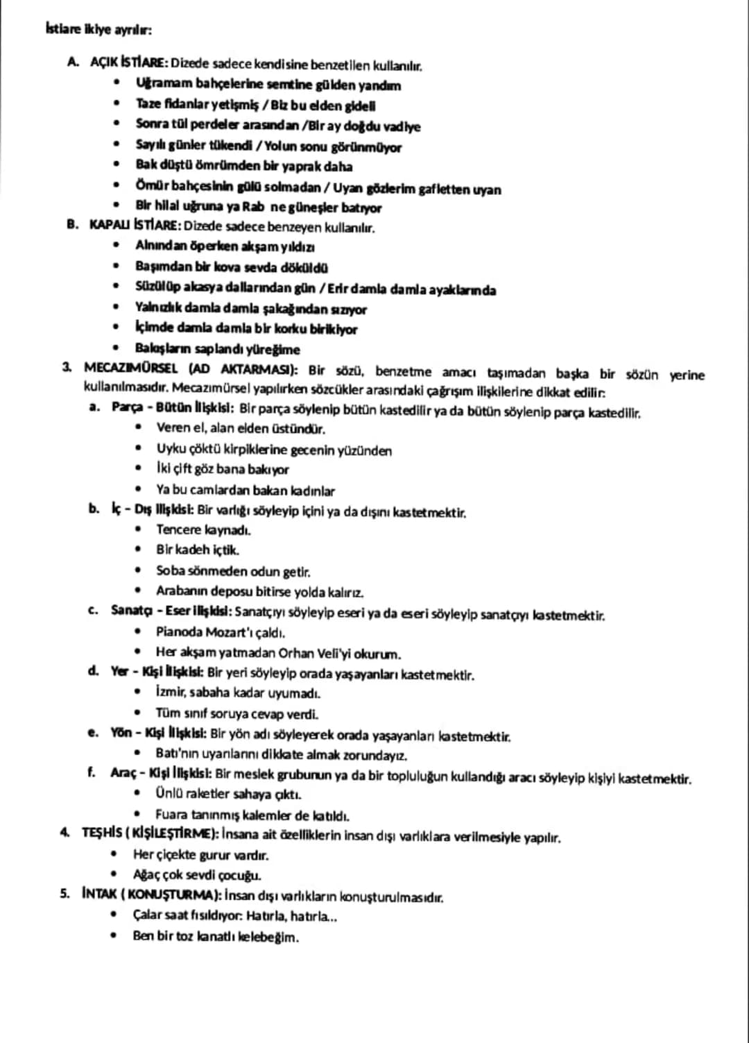 SÖZ SANATLARI
Aşağıdaki ifadelerden hangisinde sanatlı söyleyiş vardır?
A. Atlarımız aldan, kırdan, yağızdan
B. Bir göz gibi süzüyor camlard