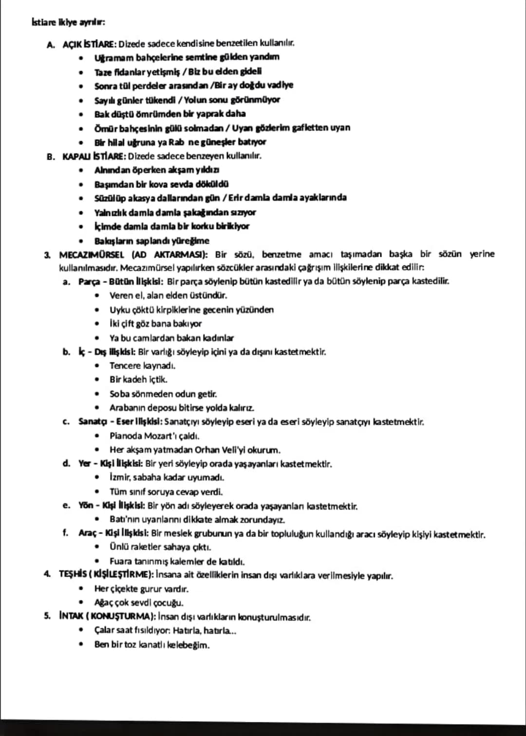 SÖZ SANATLARI
Aşağıdaki ifadelerden hangisinde sanatlı söyleyiş vardır?
A. Atlarımız aldan, kırdan, yağızdan
B. Bir göz gibi süzüyor camlard