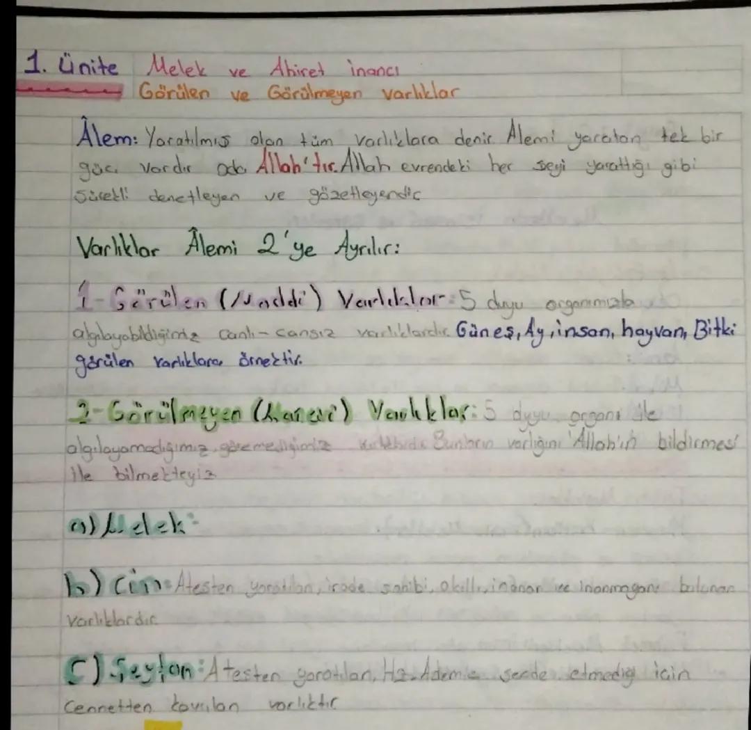 7. SINIF DİN KÜLTÜRÜ 