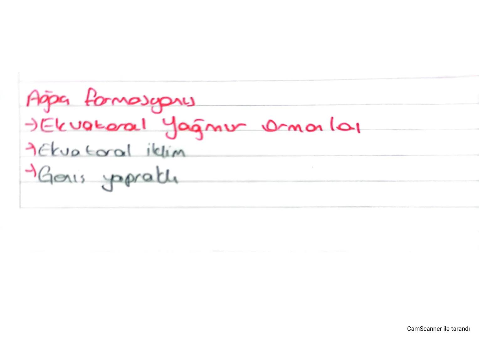 Ağpa formasyonus.
- Ekvatoral yağmır Ormalar
JEkvatoral iklim.
+Genis yaprakl
CamScanner ile tarandı +Muson or monter
Musan iklimi
Genis yap