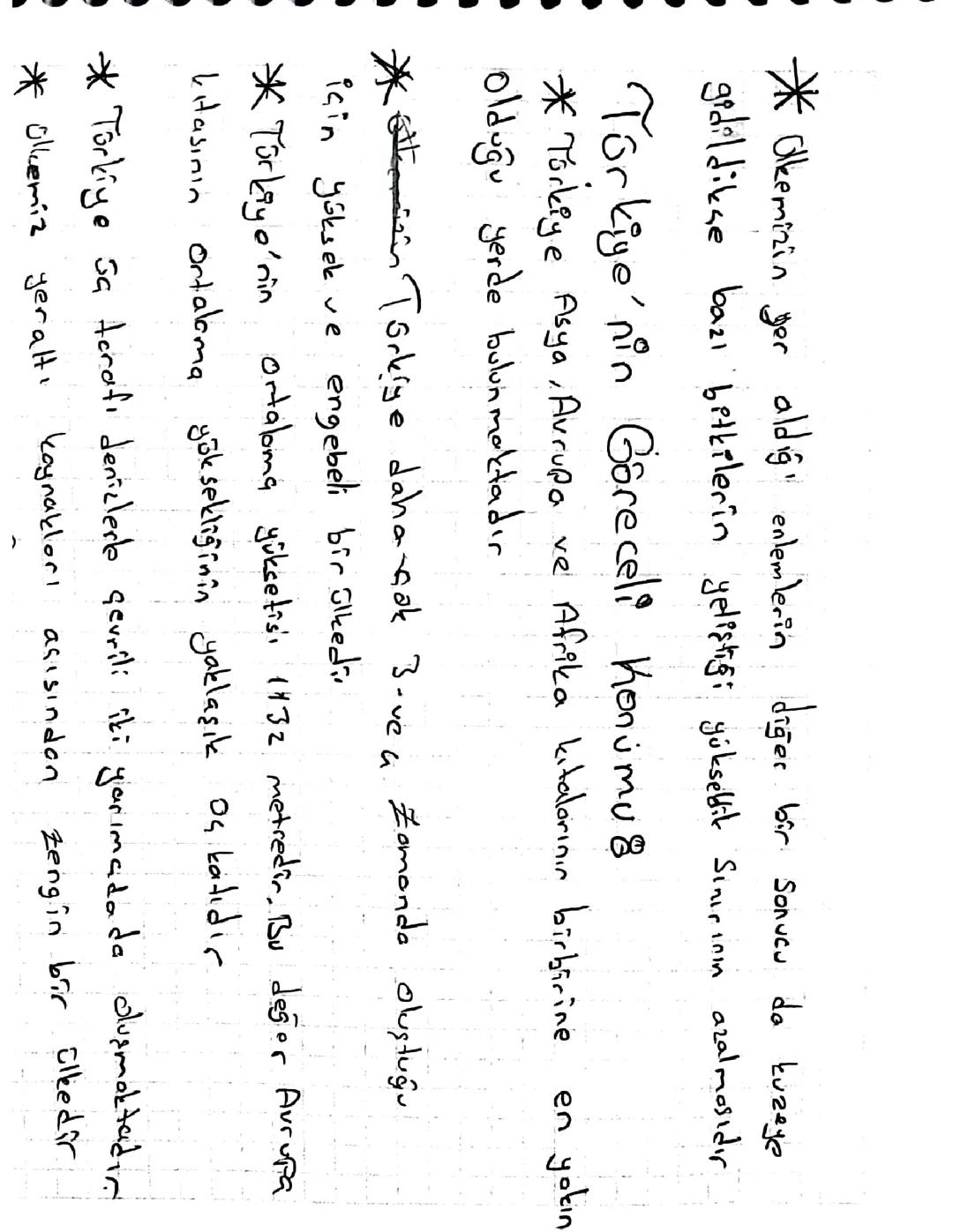 Türkiyenin coğrafi konumu