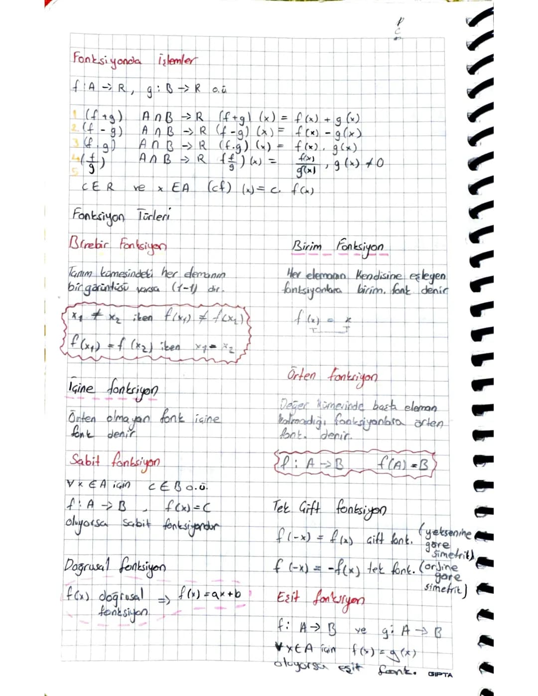 10. Sınıf Fonksiyonlar ve Türev Anlatımı PDF: Kolay Sorular ve Çözümleri