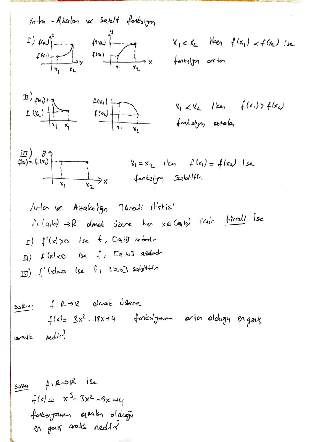 Fonksiyonda işlemler
->
fA → R, g ; B → R 0.0
1 (f+g)
Anẞ > R
(f+g) (x) =
6
2 (f-g)
3(89)
(4)
ANB → R
(f-g) (x) =
-
AnB -> R
(f.g) (x) =
f (