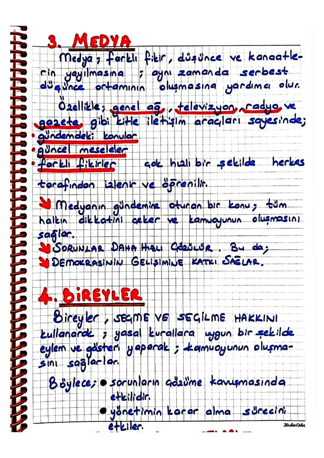 3. MEDYA
Medya farklı fikir, düşünce ve kanaatle-
rin yayılmasına ; aynı zamanda serbest
düşünce ortamının oluşmasına yardımcı olur.
Özellik