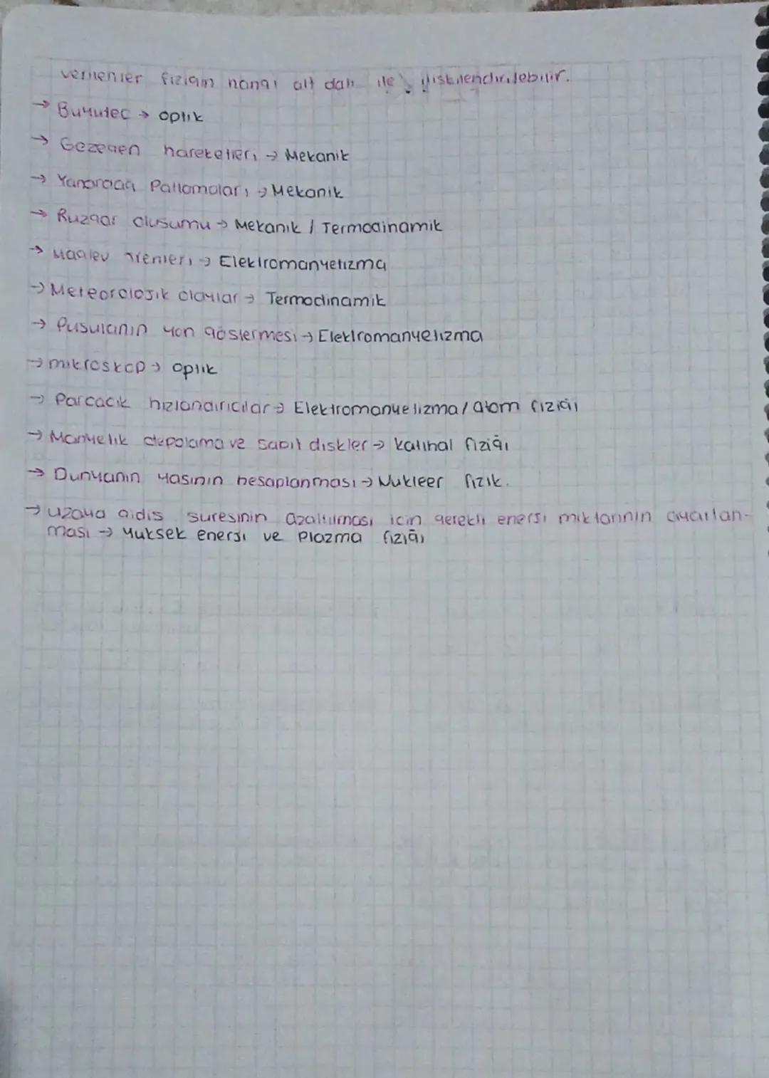 # Fizik

Fizik nedir?

• Uzay, zaman, madde ve enerjiyi inceleyen en temel Clola bilimidir.
Gözlem ve deneчe damalıdır.

Fiziğin dier disipl