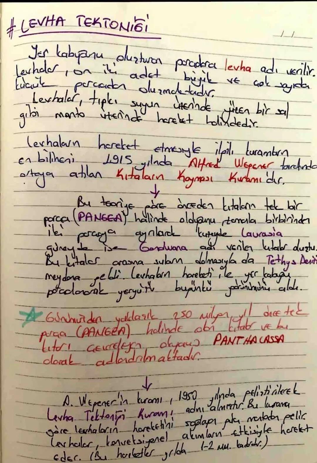 VE
DÜNYA'NIN TEKTONIK OLUzumu
Dunya, yaklaşık hib milyer yıl önce kırpın pat
tot bulutlarının sıkışmasıyla
sıkışmasıyla oluşmuş VE
katı kabı