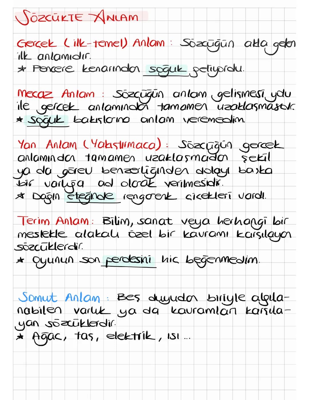 Sözcükte Anlam