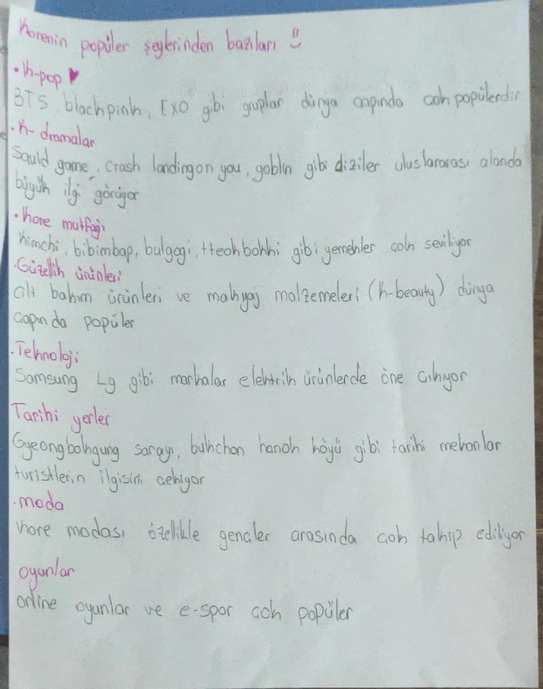 Giney hore ♡
Güney hore resmi adıyla Kore cumhuriyeti (KC) Korece 대한민국
(daehan miguh) Doğu Asya'da Kore yarımadasının güney kısmını
Oluştura