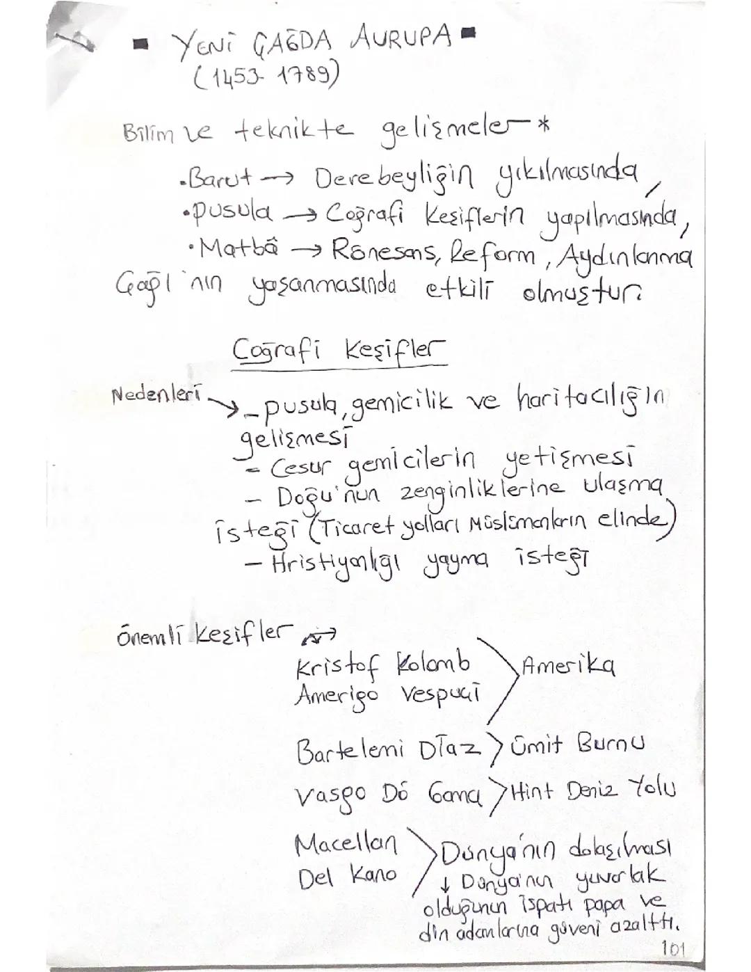 11. Sınıf Tarih 1. Ünite Ders Notları