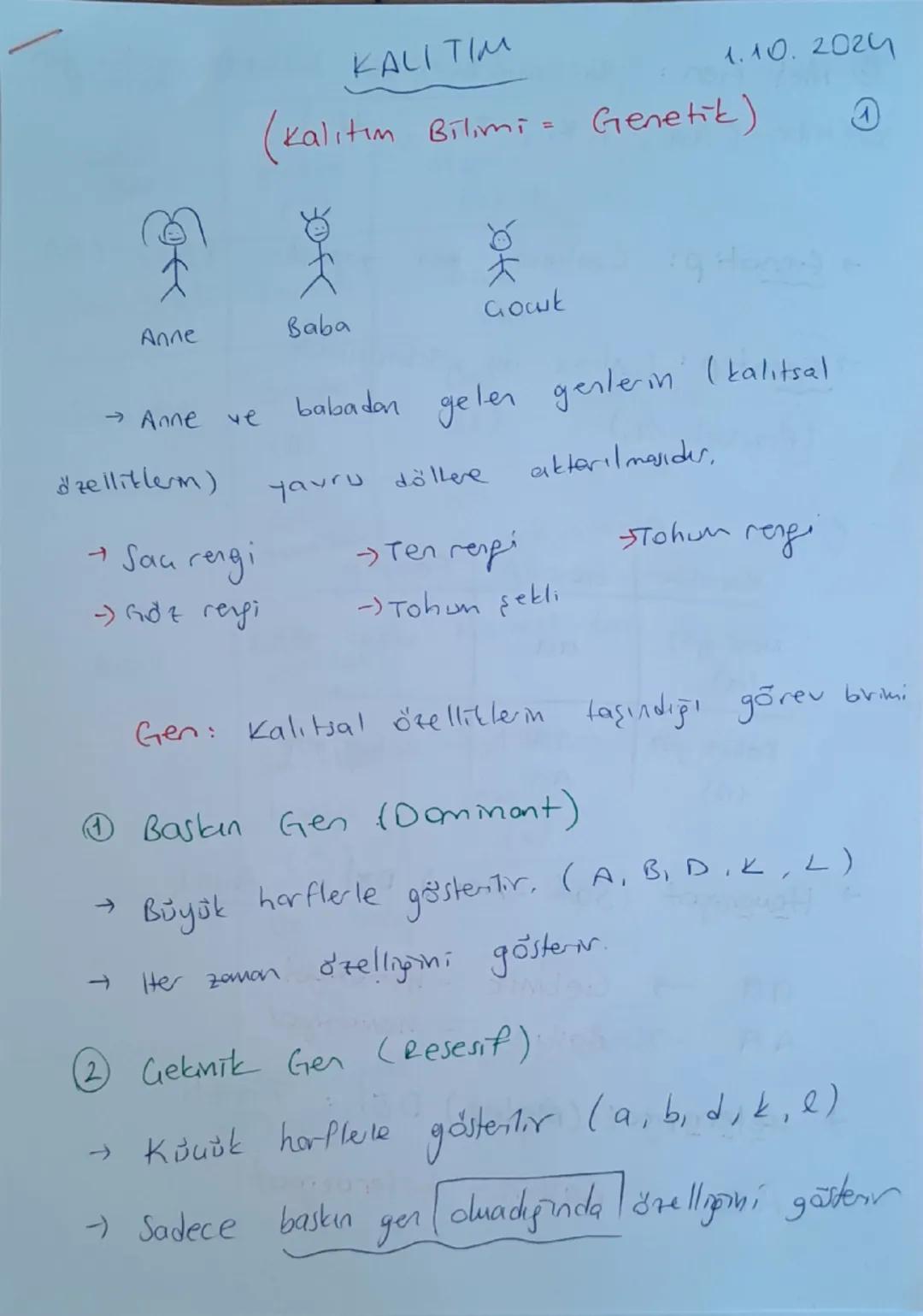 Lgs fen bilimleri kalıtım 