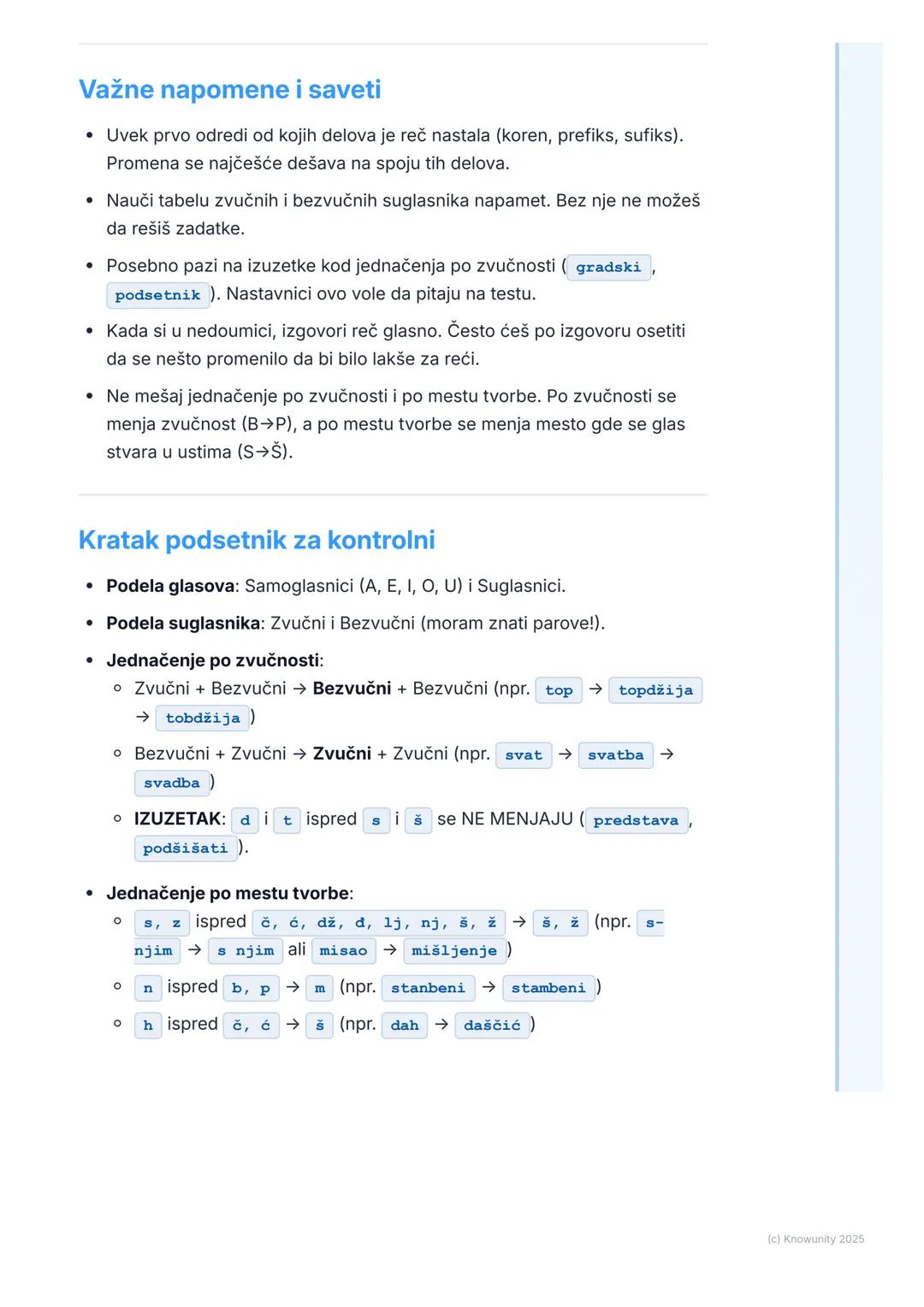 # Glasovi i glasovne promene

Uvod u glasove i glasovne promene

Glas je najmanji deo izgovorene reči. U srpskom jeziku imamo 30 glasova i
s