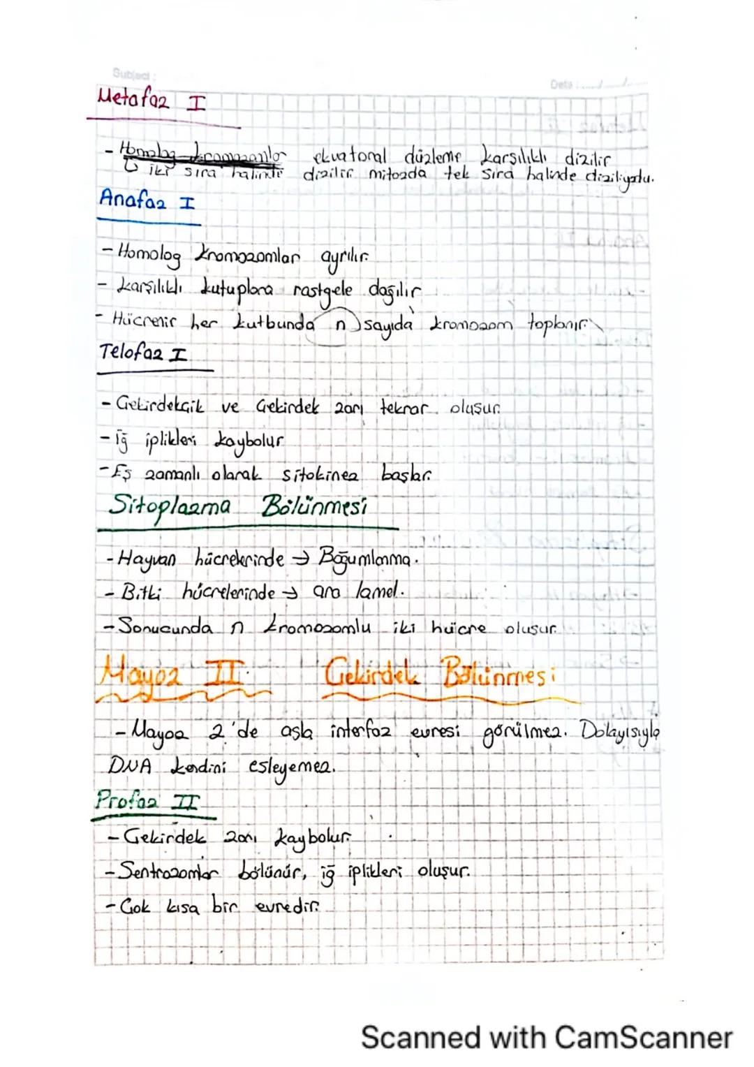 Date
Subject:
Mitcala ilgili Kavramlar
-A) kromosomların yapısı ve hücre bölünmesindeki rolü-
A--Mito2, döllenmiş yumurta hücresindeki kalit