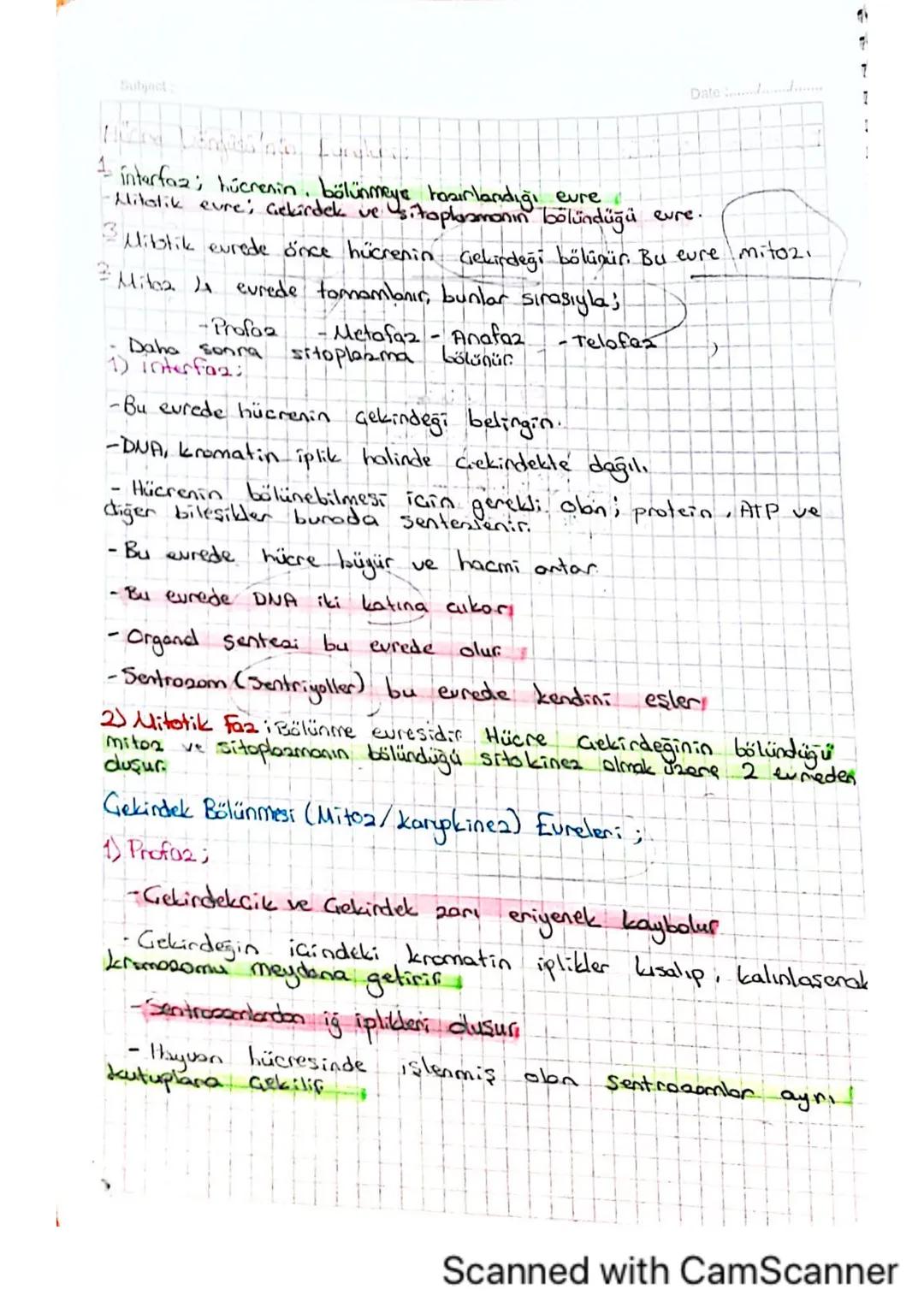 Date
Subject:
Mitcala ilgili Kavramlar
-A) kromosomların yapısı ve hücre bölünmesindeki rolü-
A--Mito2, döllenmiş yumurta hücresindeki kalit