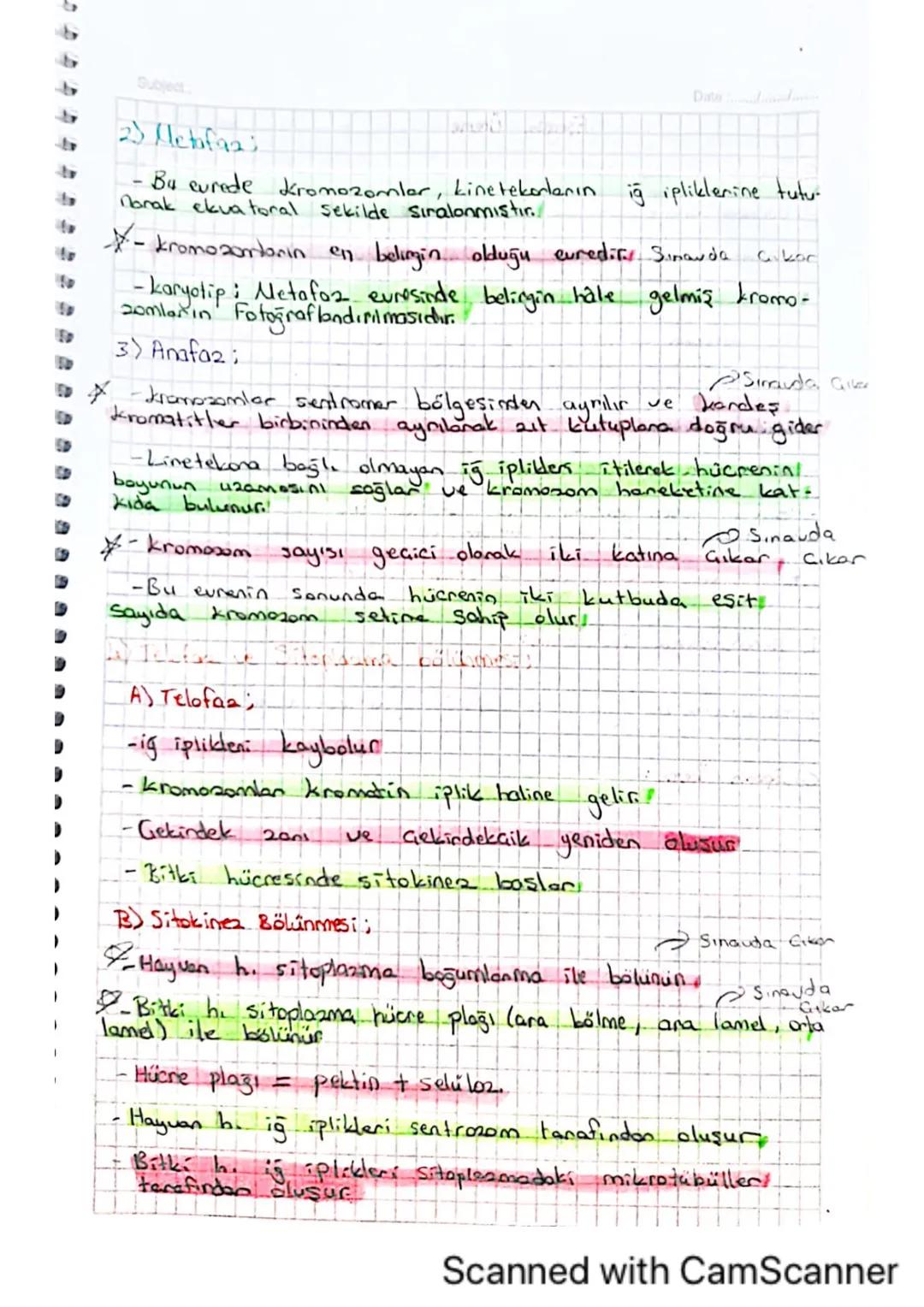 Date
Subject:
Mitcala ilgili Kavramlar
-A) kromosomların yapısı ve hücre bölünmesindeki rolü-
A--Mito2, döllenmiş yumurta hücresindeki kalit