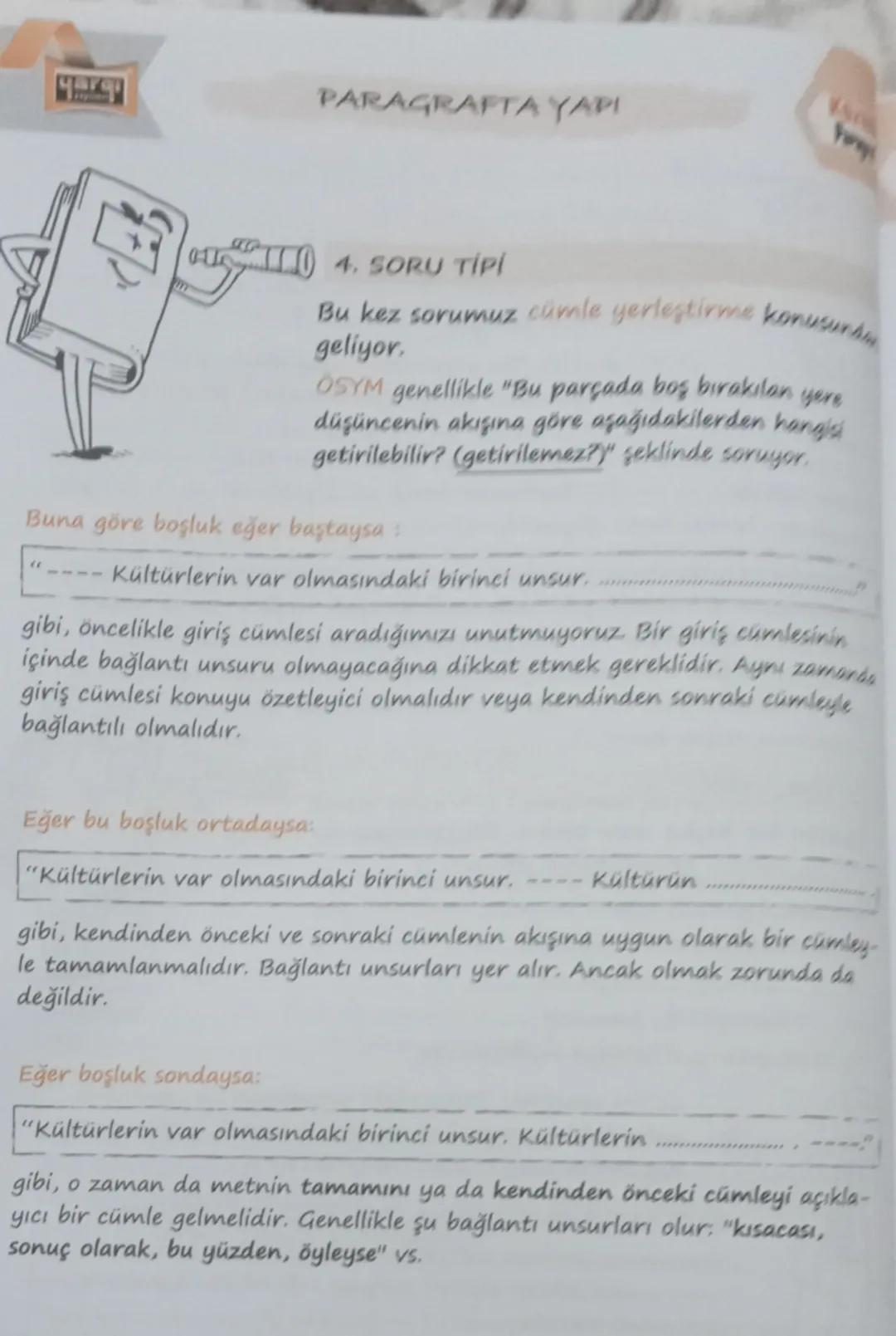 Kozmik
Paragraf
PARAGRAFTA YAPI
yarqi
GİRİŞ BÖLÜMÜ
ilk bölüm
Genelde tek cümle
Çoğunlukla konu burada
Edatlar, bağlaçlar, işaret zamirleriyl