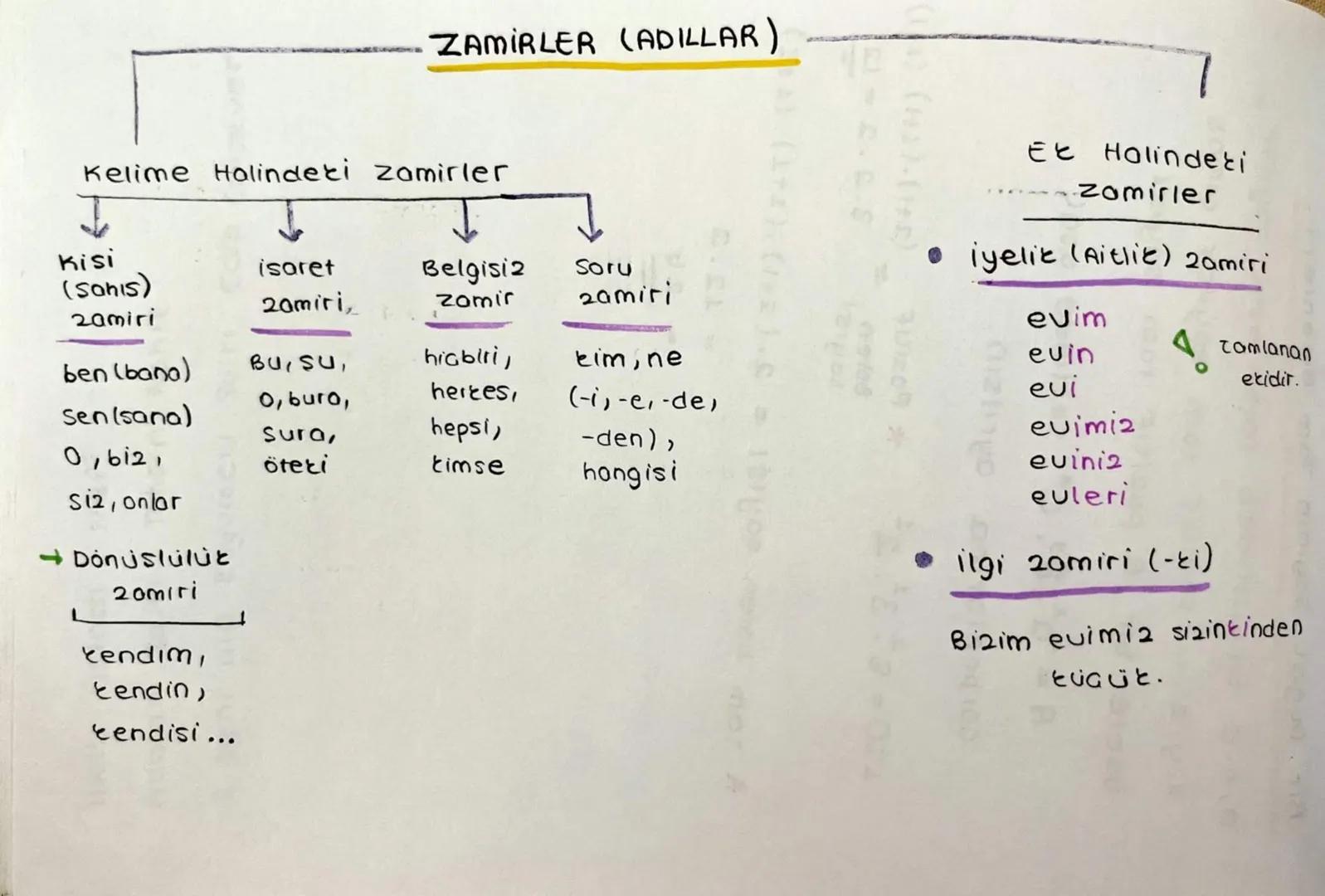 # ZAMİRLER (ADILLAR)

Kelime Halinderi zamirler

Kisi
(Sanis)
20miri,

isaret
zamiri,

BUISU,
O, buro,
Sura,
öteri

Belgisiz
zomir

higbiri,