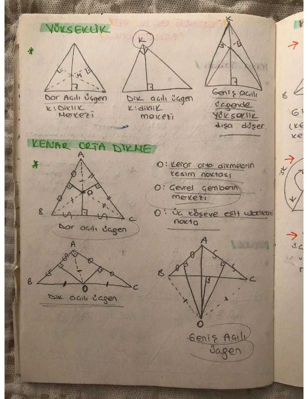 Üçgen Özellikleri ve Önemli Kavramlar
