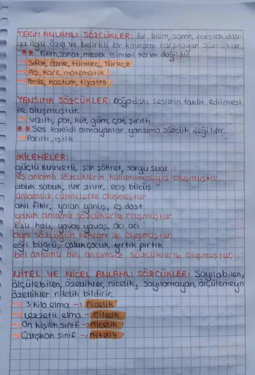 TÜRKCE
TEK ANLAMLILIK: Tek bir kavramı karşılayan, başka anl
amlar kazanmayan sözcüklerdir.
Agac, Termometre, kiremit
ÇOK ANLAMLILIK: Bir sö