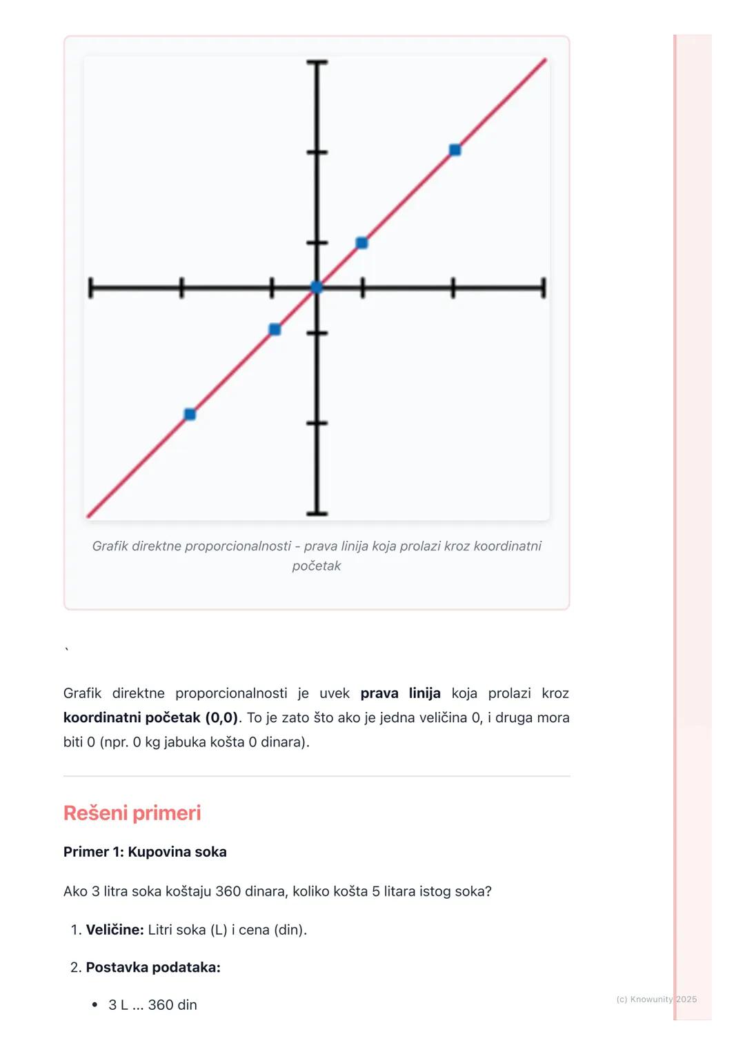 # Direktna proporcionalnost

Uvod u direktnu proporcionalnost

Direktna proporcionalnost opisuje odnos između dve veličine koje se menjaju
n