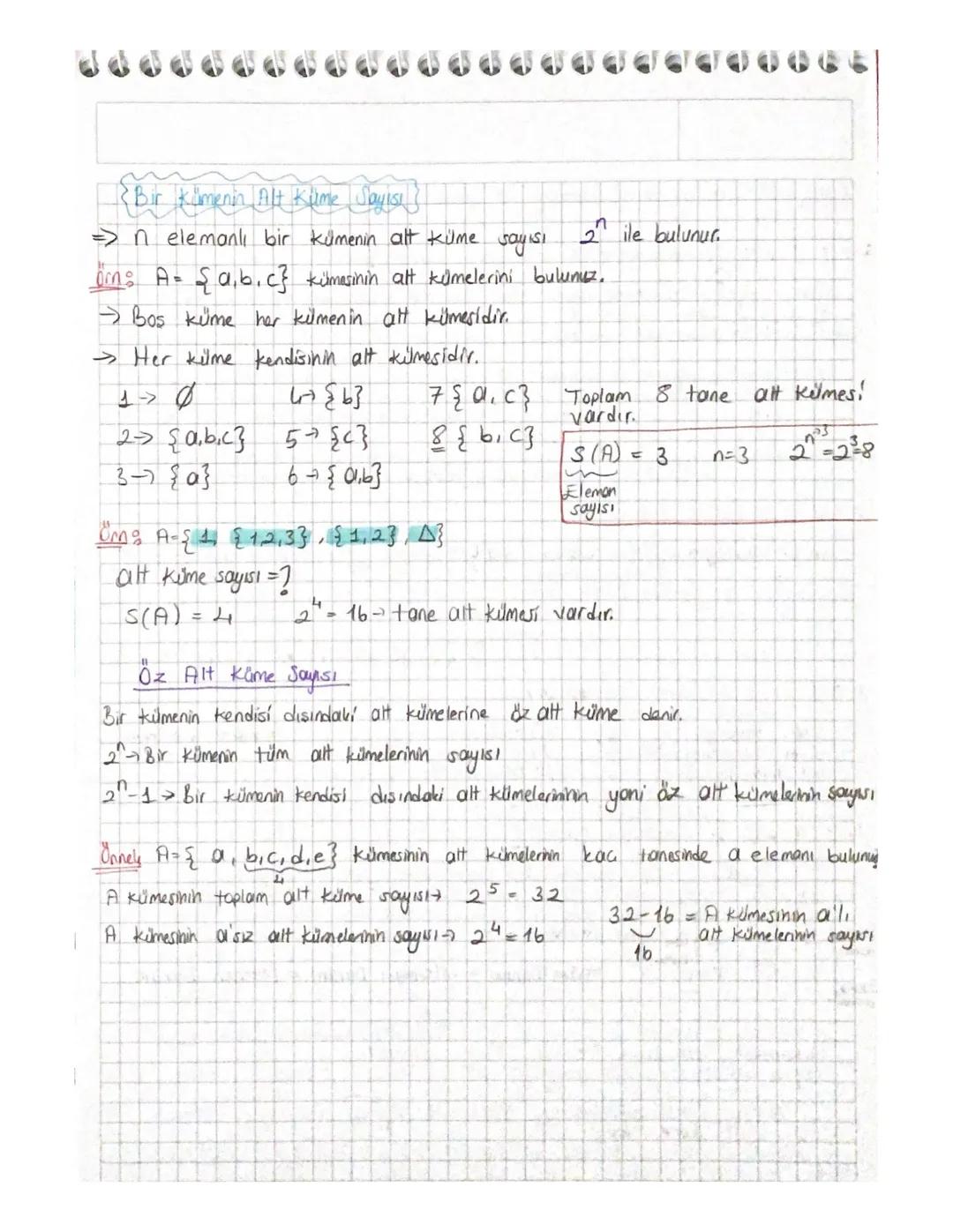 #KUMELER#
A kümesine ait $X$ elemanı "$X \in A$", A kümesine ait olmayan bir $y$ elemanı "$X \notin A$"
şeklinde pösterilir.
A kümeninin ele