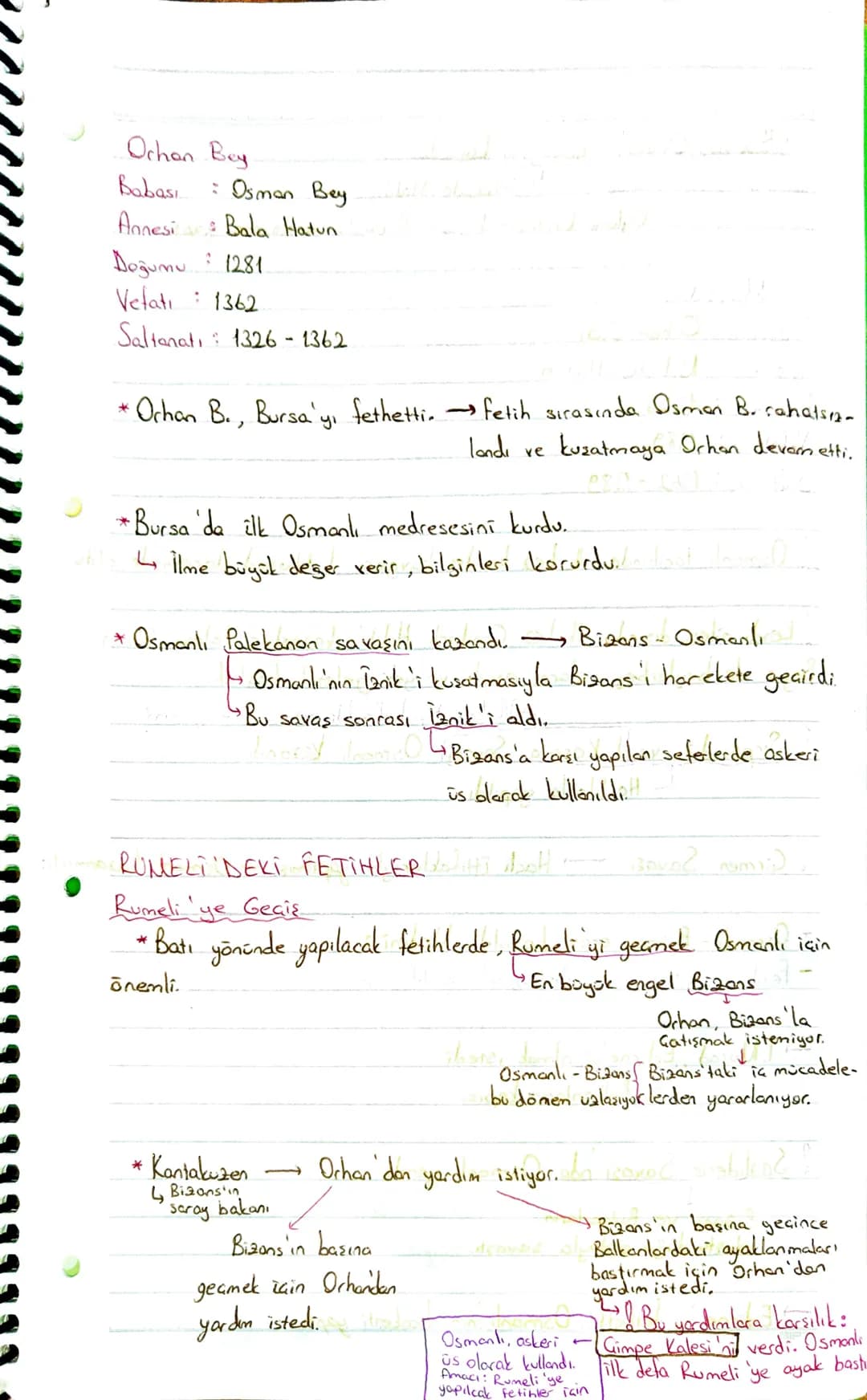 2. UNITE: BEYLİKTEN DEYLETE
OSMANLI DEVLETĪ
(1302-1453)
Ahiyan-1 Rum : Ahilik teşkilatı
Akıncı: Düşman topraklarına akın yapan savaral.
Bâci