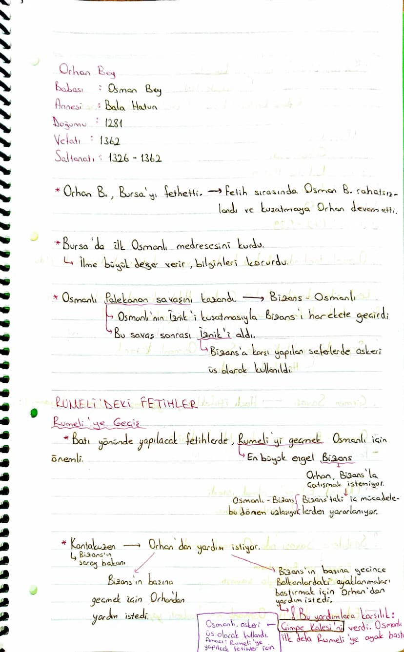 2. UNITE: BEYLİKTEN DEYLETE
OSMANLI DEVLETĪ
(1302-1453)
Ahiyan-1 Rum : Ahilik teşkilatı
Akıncı: Düşman topraklarına akın yapan savaral.
Bâci