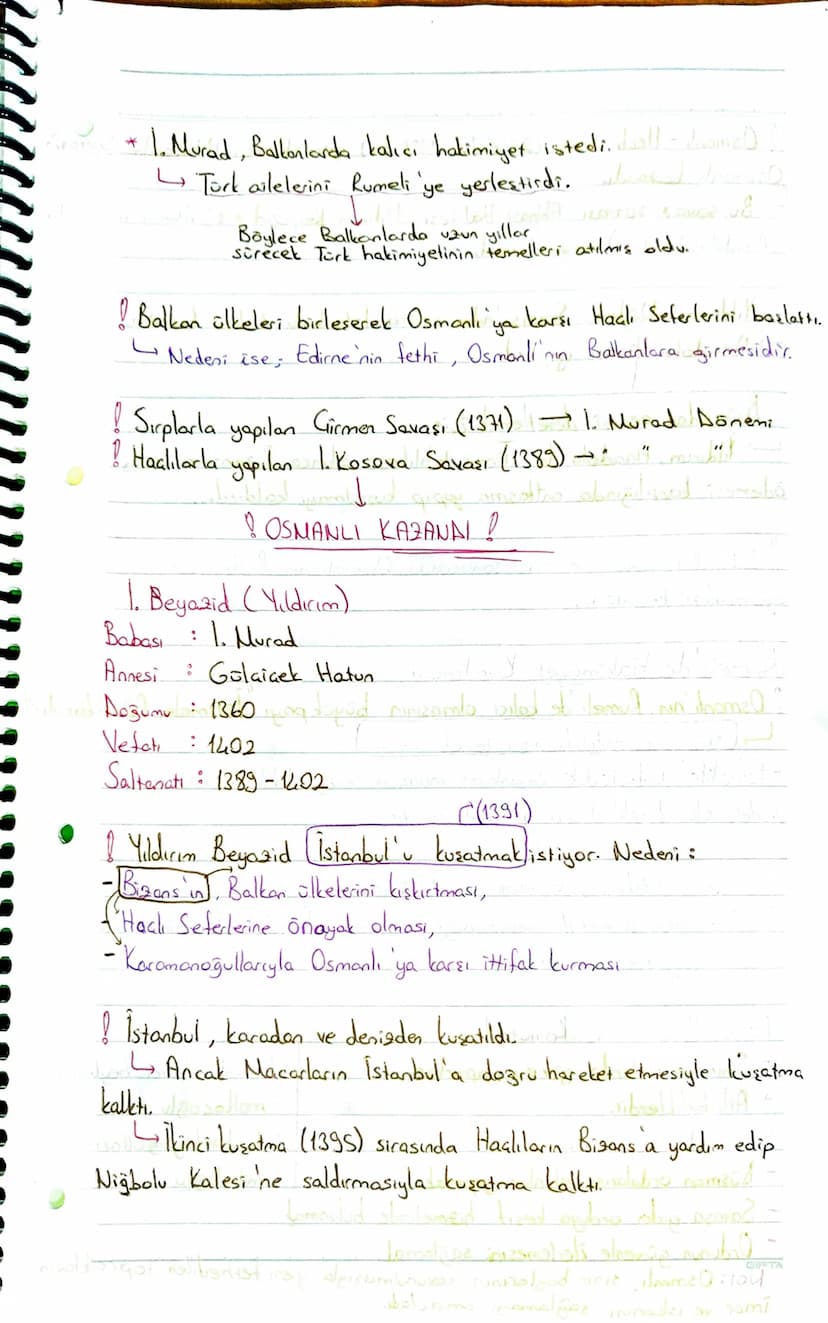 2. UNITE: BEYLİKTEN DEYLETE
OSMANLI DEVLETĪ
(1302-1453)
Ahiyan-1 Rum : Ahilik teşkilatı
Akıncı: Düşman topraklarına akın yapan savaral.
Bâci