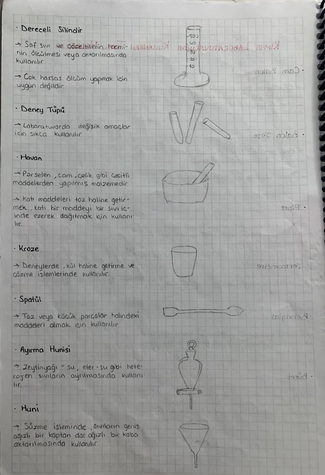 tibrili 1959794
KIMYA LABORATUVARINDA KULLANILAN TEMEL MALZEMELER
· Cam Balon
-> Çözeltilerin hazırlanması, saklanması,
Isitma Kaynatma, baz