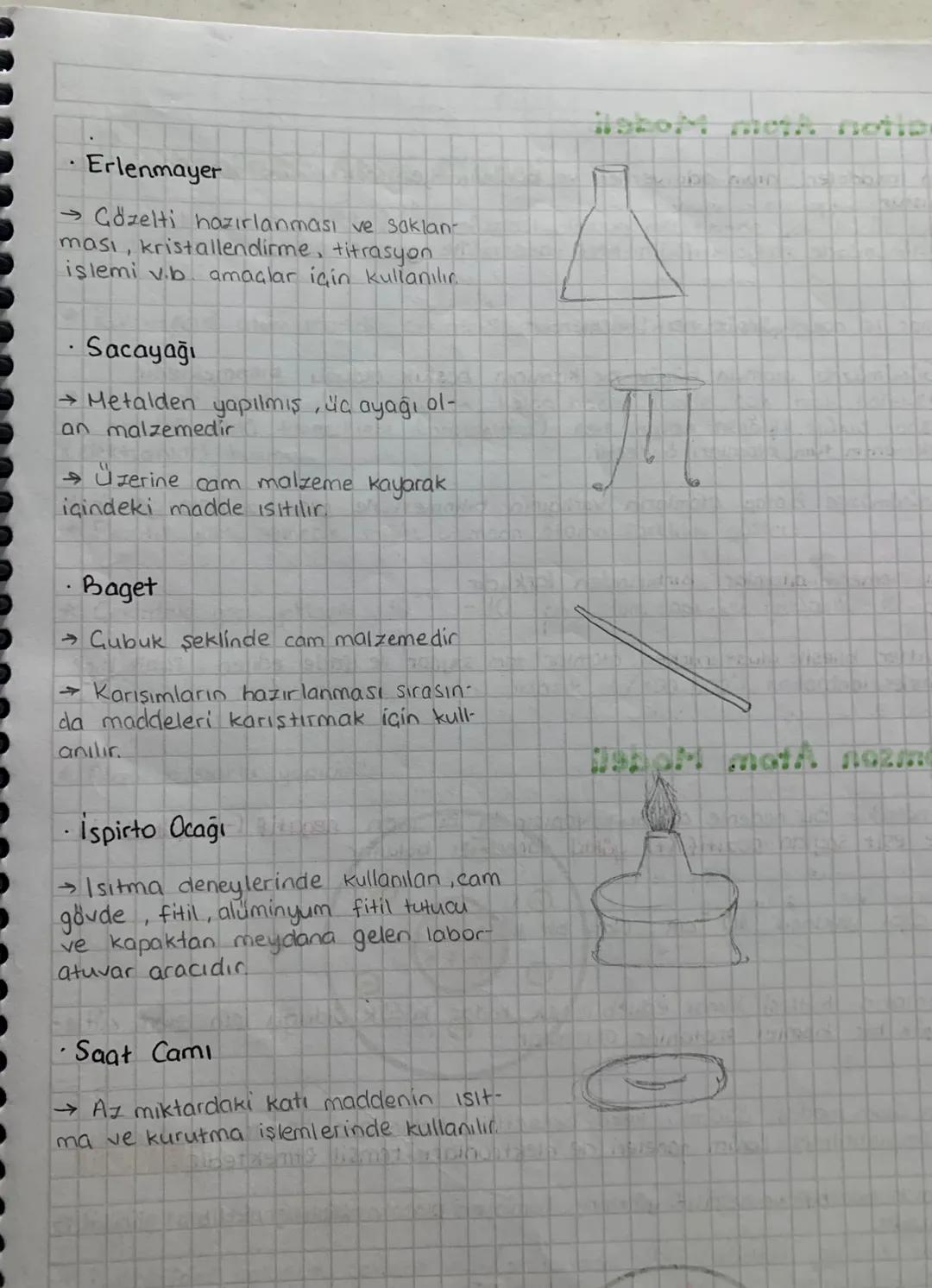 tibrili 1959794
KIMYA LABORATUVARINDA KULLANILAN TEMEL MALZEMELER
· Cam Balon
-> Çözeltilerin hazırlanması, saklanması,
Isitma Kaynatma, baz
