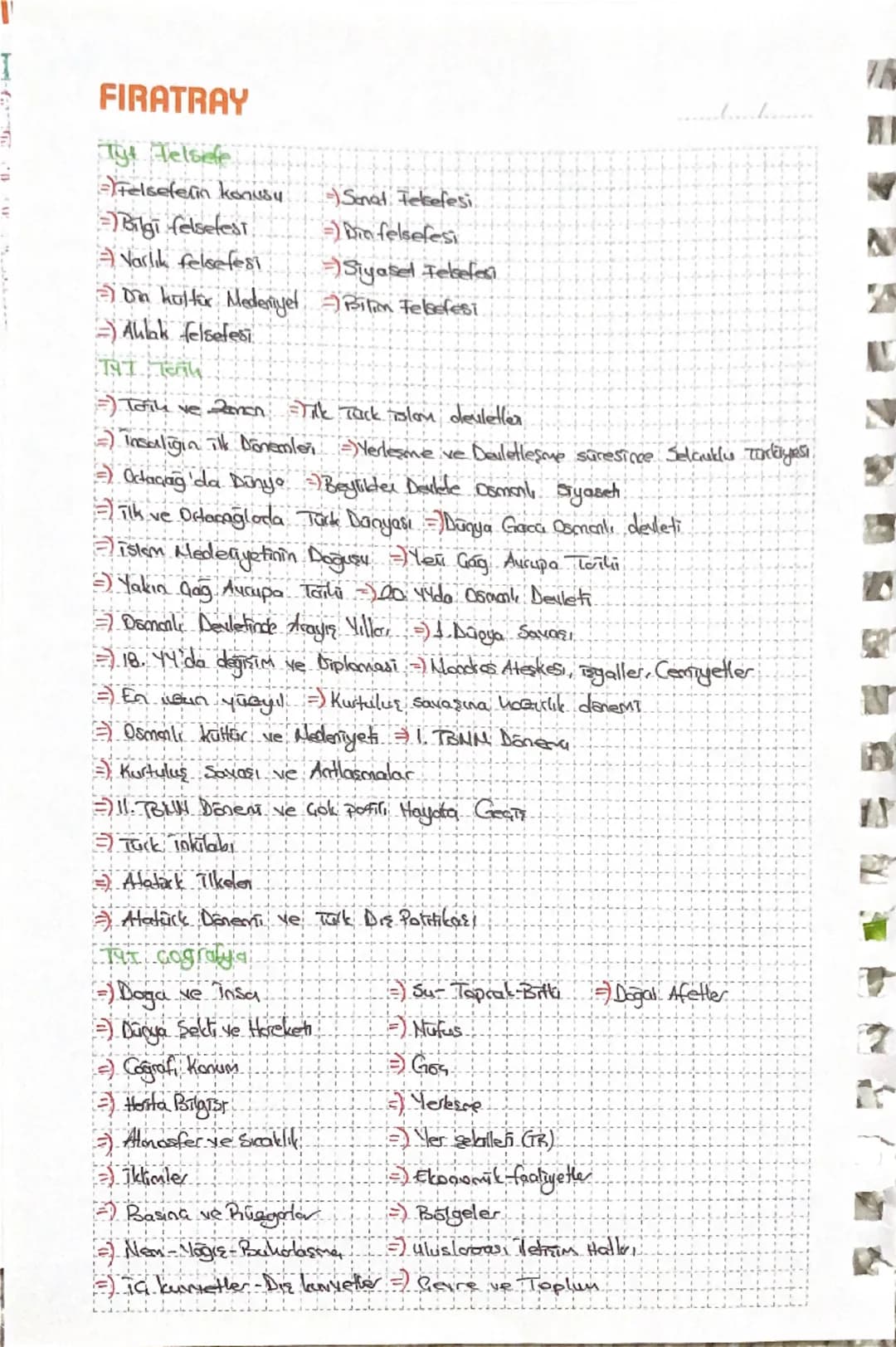 --- OCR Start ---
FIRATRAY
Tyt matematik
- Sayılar ve sayı basamakları
- Bölme, Bölünebilme, bölen sayılar - EBOB - EKOK
- Rasyonel sayılar 