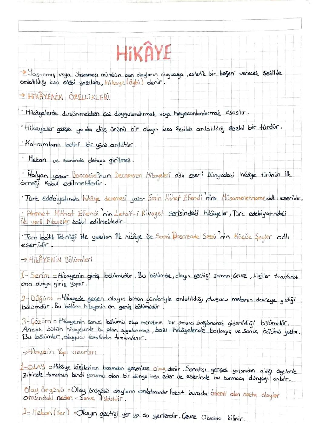 Hikaye Türü: Özellikler ve Özet