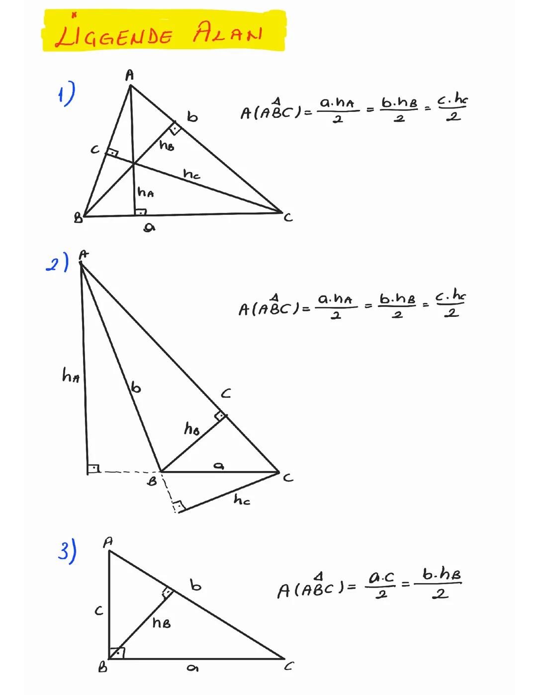 Üçgenlerde Alan Hesaplama Yöntemleri
