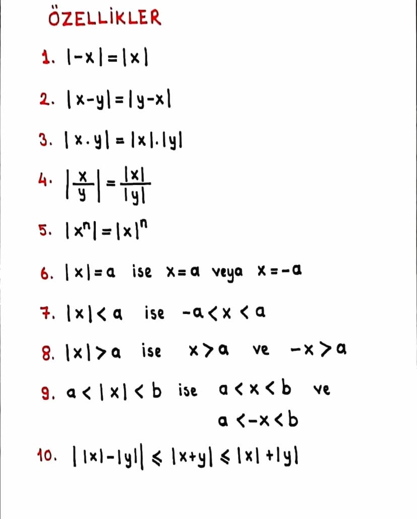 MUTLAK DEĞER
Bir x sayısının sayı doğrusu üzerindeki 0 (sıfır)
noktasına olan uzaklığına mutlak değer denir.
1 × ile gösterilir.
01
1-51=5 b