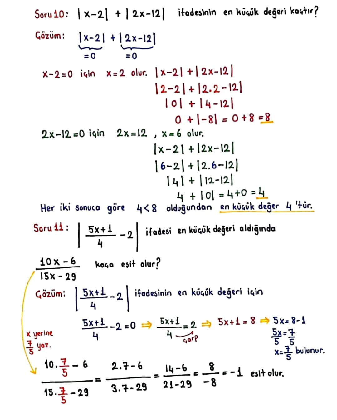 MUTLAK DEĞER
Bir x sayısının sayı doğrusu üzerindeki 0 (sıfır)
noktasına olan uzaklığına mutlak değer denir.
1 × ile gösterilir.
01
1-51=5 b