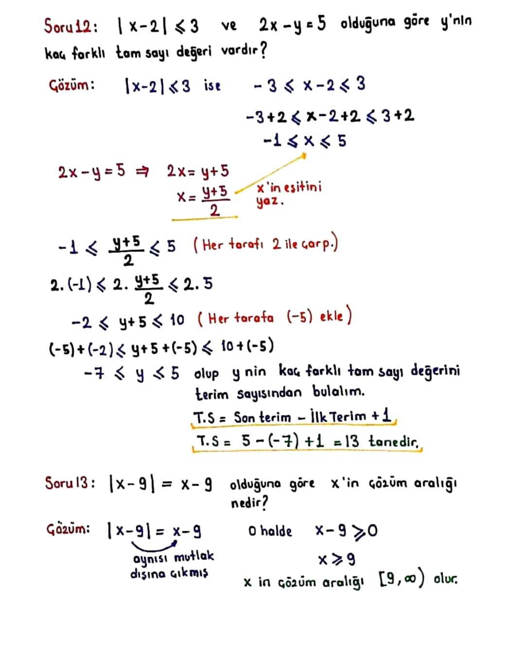 MUTLAK DEĞER
Bir x sayısının sayı doğrusu üzerindeki 0 (sıfır)
noktasına olan uzaklığına mutlak değer denir.
1 × ile gösterilir.
01
1-51=5 b