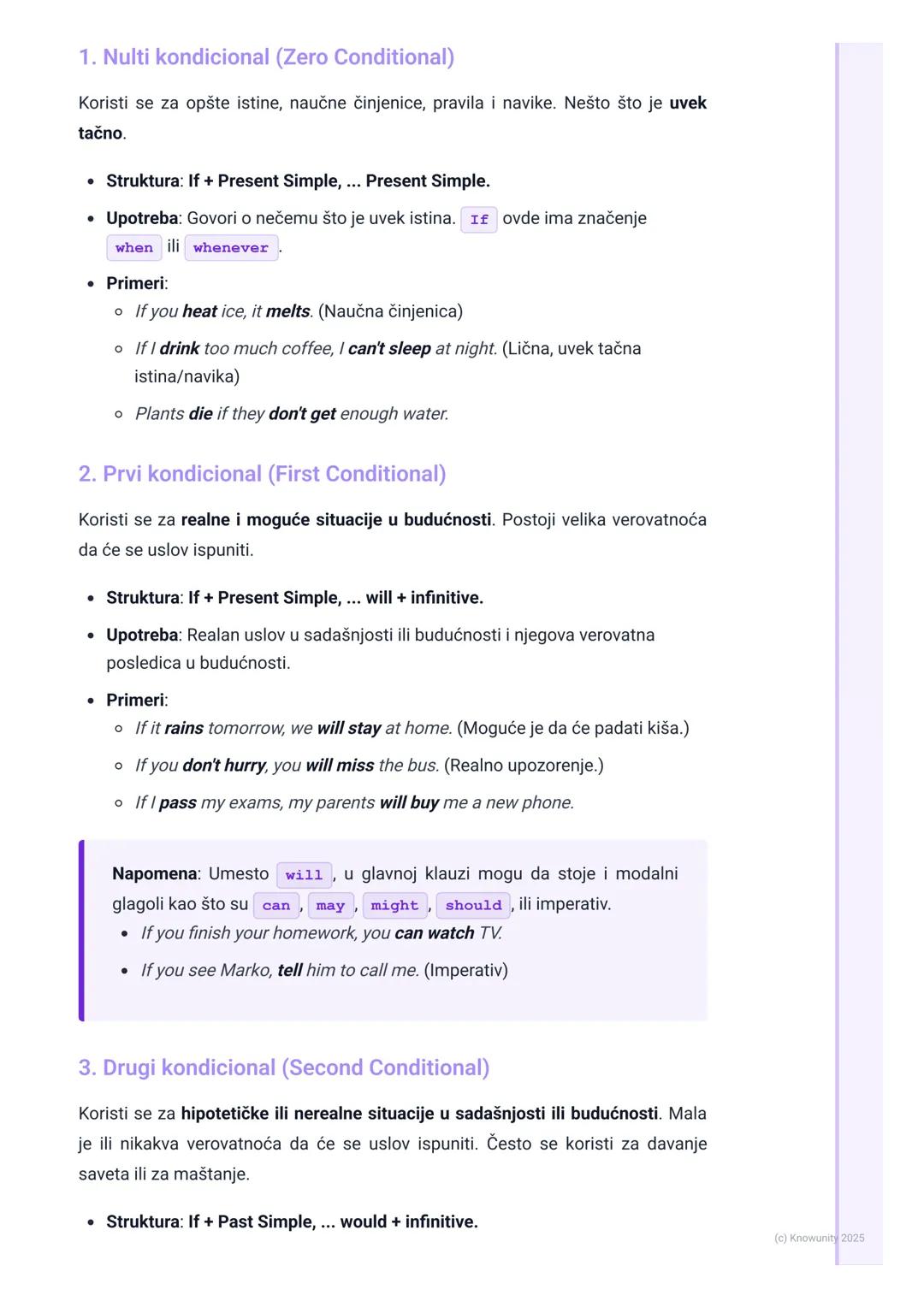 # Kondicionalne rečenice

Uvod u kondicionalne rečenice

Kondicionalne (uslovne) rečenice, ili "if-rečenice", koristimo da govorimo o
mogući