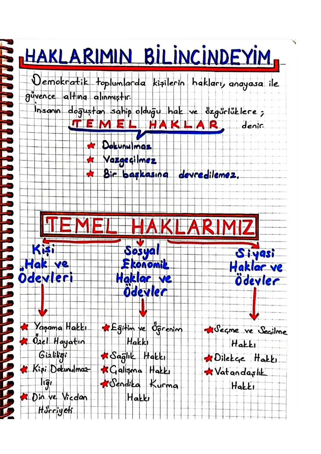 HAKLARIMIN BİLİNCİNDEYİM.
Demokratik toplumlarda kişilerin hakları, anayasa ile
güvence altına alınmıştır.
Insanın doğuştan sahip olduğu hak