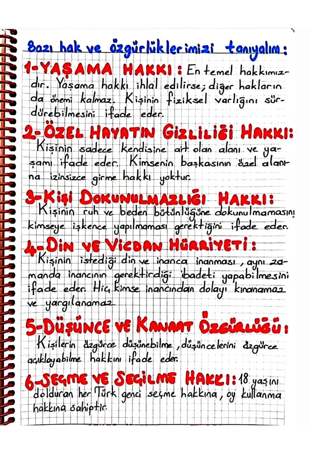 HAKLARIMIN BİLİNCİNDEYİM.
Demokratik toplumlarda kişilerin hakları, anayasa ile
güvence altına alınmıştır.
Insanın doğuştan sahip olduğu hak