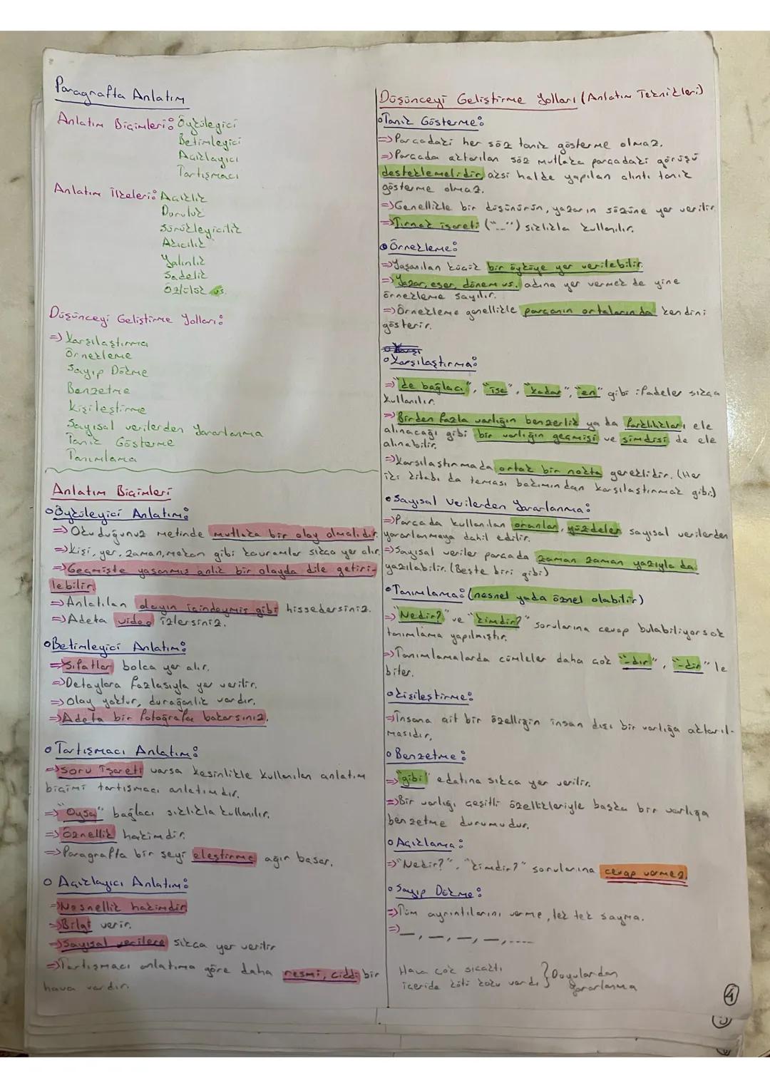 Paragrafta Anlatım
Anlatım Biçimleri Oytüleyici
Betimleyici
Açıklayıcı
Tartışmacı
Anlatım ilkeleri: Aallic
Duruluk
Sürükleyicilik
Adicilid
Y