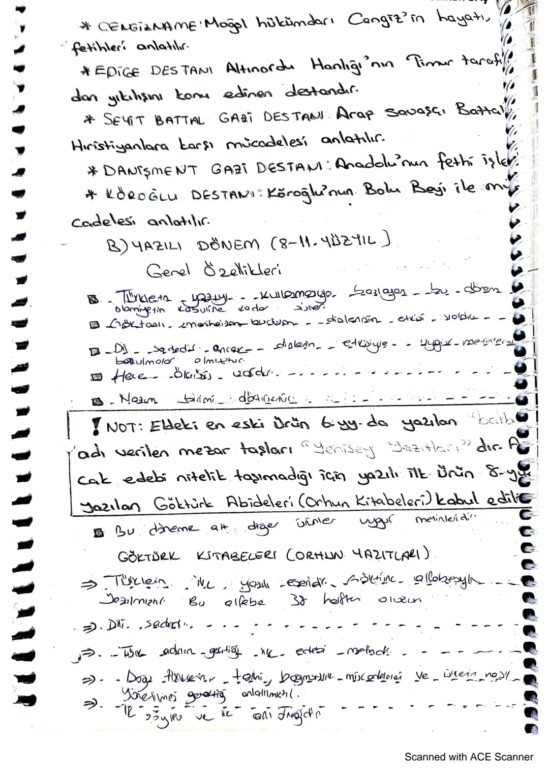 > >
İSLAMİYET ÖNCESI TÜRK EDEBİYATI
(?
(3-
11. YÜZYIL)
↳ Türklerin İslam dinine girmeden önce meydana getir-
dikleri edebiyattır. Bu edebiya